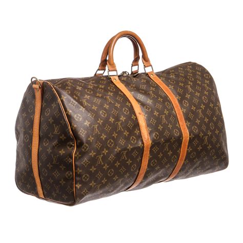 louis vuitton keepall 60 duffel bag - vintage brown|louis vuitton duffle bag 60.